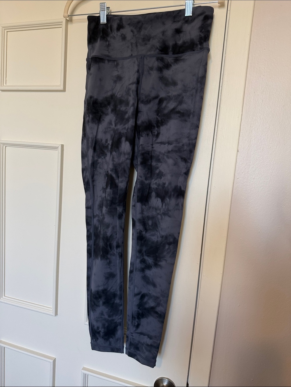Mono B Black Tie-Dye High-Rise Leggings